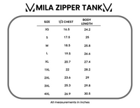 Mila Zipper Tank - Teal Tie Dye-clothing-Villari Chic, women's online fashion boutique in Severna, Maryland