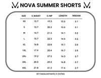Nova Summer Shorts - Aqua Palm-shorts-Villari Chic, women's online fashion boutique in Severna, Maryland