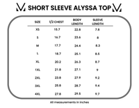 Short Sleeve Alyssa Top - Aquamarine-Tops-Villari Chic, women's online fashion boutique in Severna, Maryland