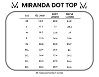 Miranda Dot Top - White-Tops-Villari Chic, women's online fashion boutique in Severna, Maryland