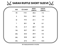 Sarah Ruffle Short Sleeve - Mulberry-Tops-Villari Chic, women's online fashion boutique in Severna, Maryland