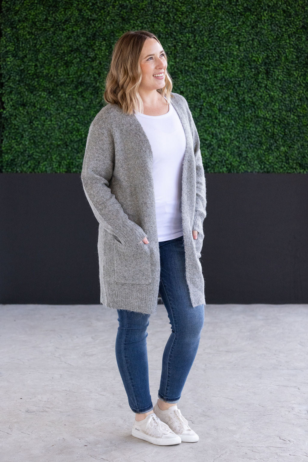 Madison Cozy Cardigan - Stormy Clouds-Villari Chic, women's online fashion boutique in Severna, Maryland