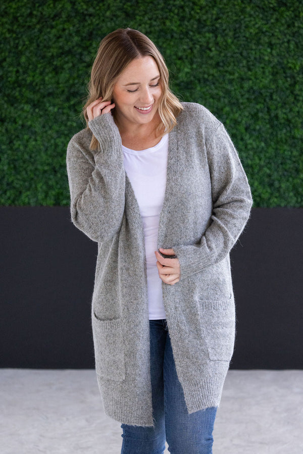 Madison Cozy Cardigan - Stormy Clouds-Villari Chic, women's online fashion boutique in Severna, Maryland