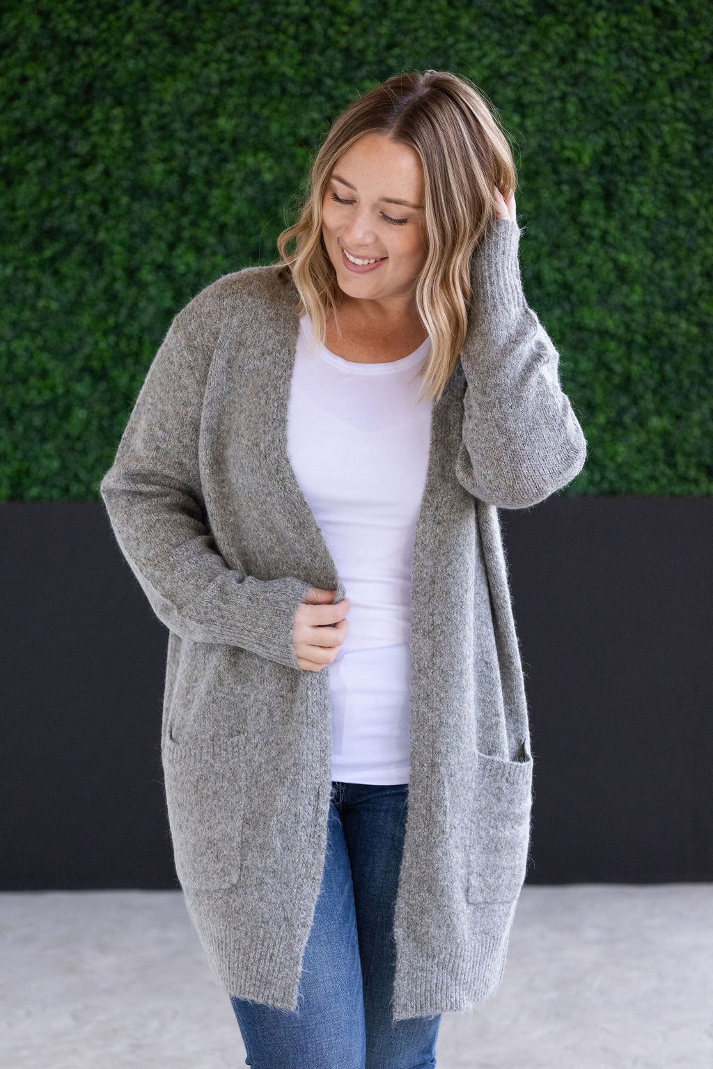 Madison Cozy Cardigan - Stormy Clouds-Villari Chic, women's online fashion boutique in Severna, Maryland