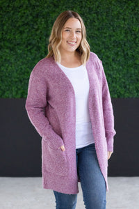 Madison Cozy Cardigan - Frosted Berry-Villari Chic, women's online fashion boutique in Severna, Maryland