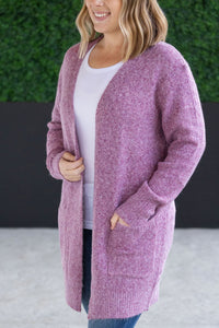 Madison Cozy Cardigan - Frosted Berry-Villari Chic, women's online fashion boutique in Severna, Maryland