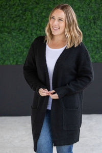 Madison Cozy Cardigan - Jet Black-Villari Chic, women's online fashion boutique in Severna, Maryland