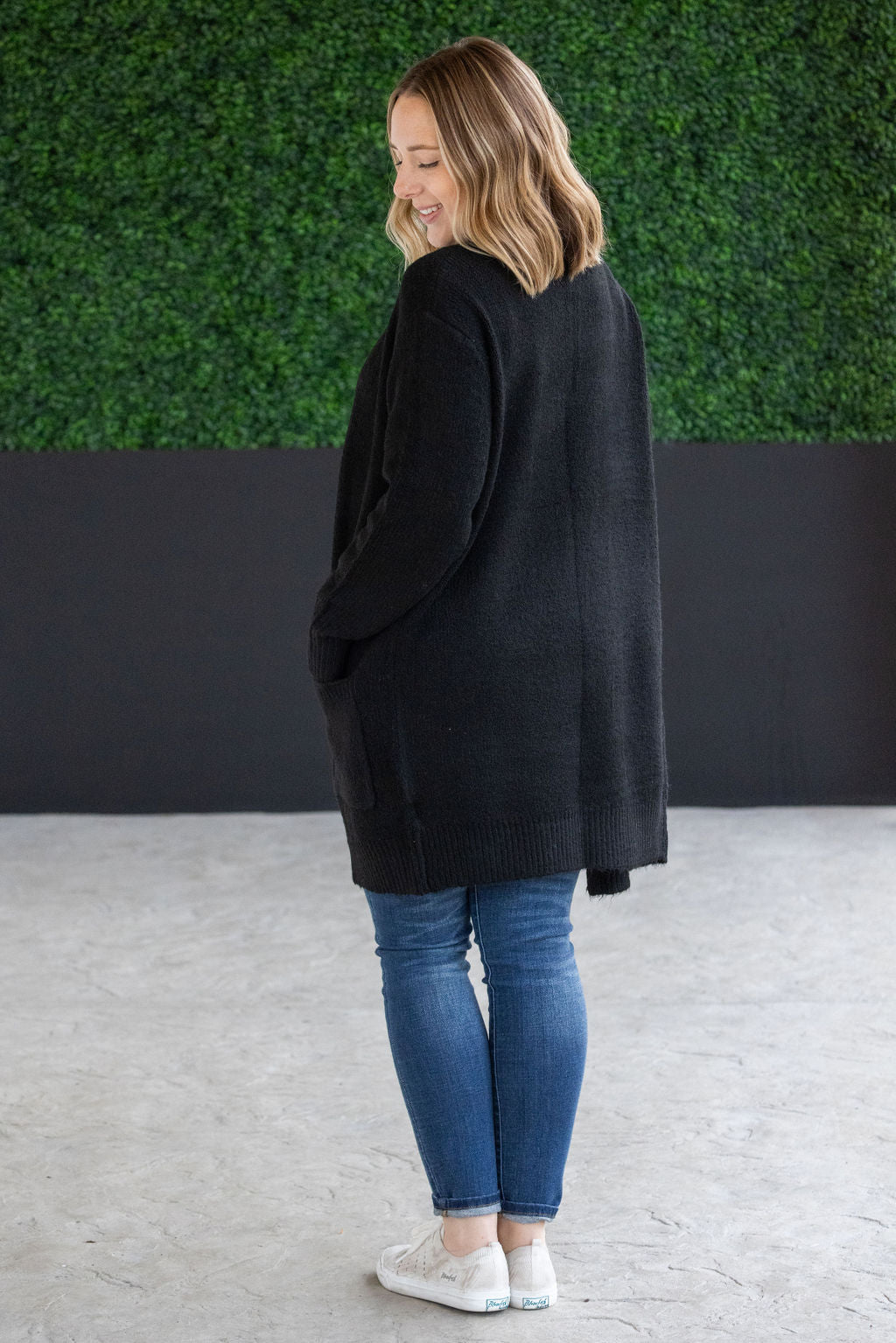 Madison Cozy Cardigan - Jet Black-Villari Chic, women's online fashion boutique in Severna, Maryland