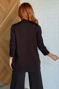 Magic 3/4 Blazer in Chocolate-Layers-Villari Chic, women's online fashion boutique in Severna, Maryland