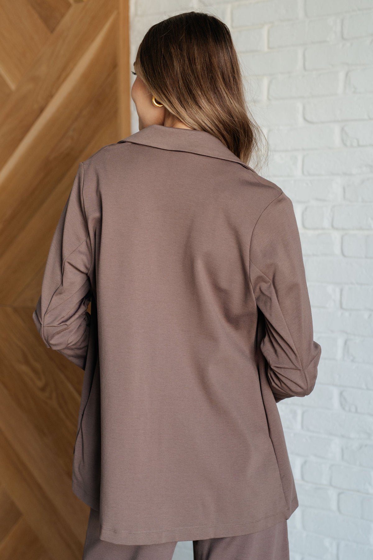 Magic 3/4 Blazer in Dark Mocha-Layers-Villari Chic, women's online fashion boutique in Severna, Maryland