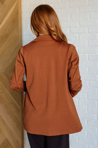 Magic 3/4 Blazer in Rust-Layers-Villari Chic, women's online fashion boutique in Severna, Maryland