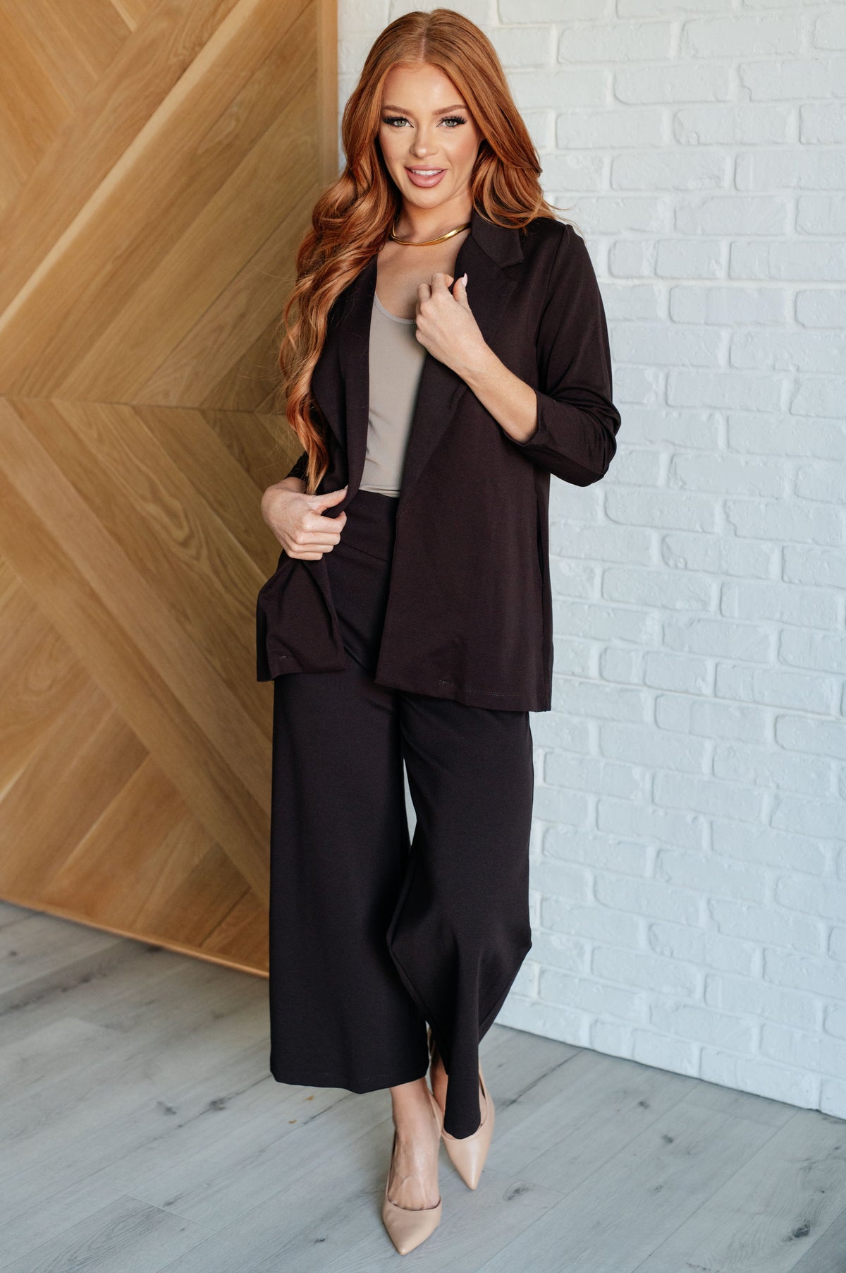 Magic Wide Leg Crop Pants in Chocolate-Bottoms-Villari Chic, women's online fashion boutique in Severna, Maryland