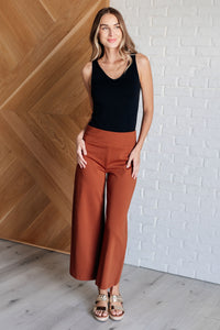 Magic Wide Leg Crop Pants in Rust-Bottoms-Villari Chic, women's online fashion boutique in Severna, Maryland