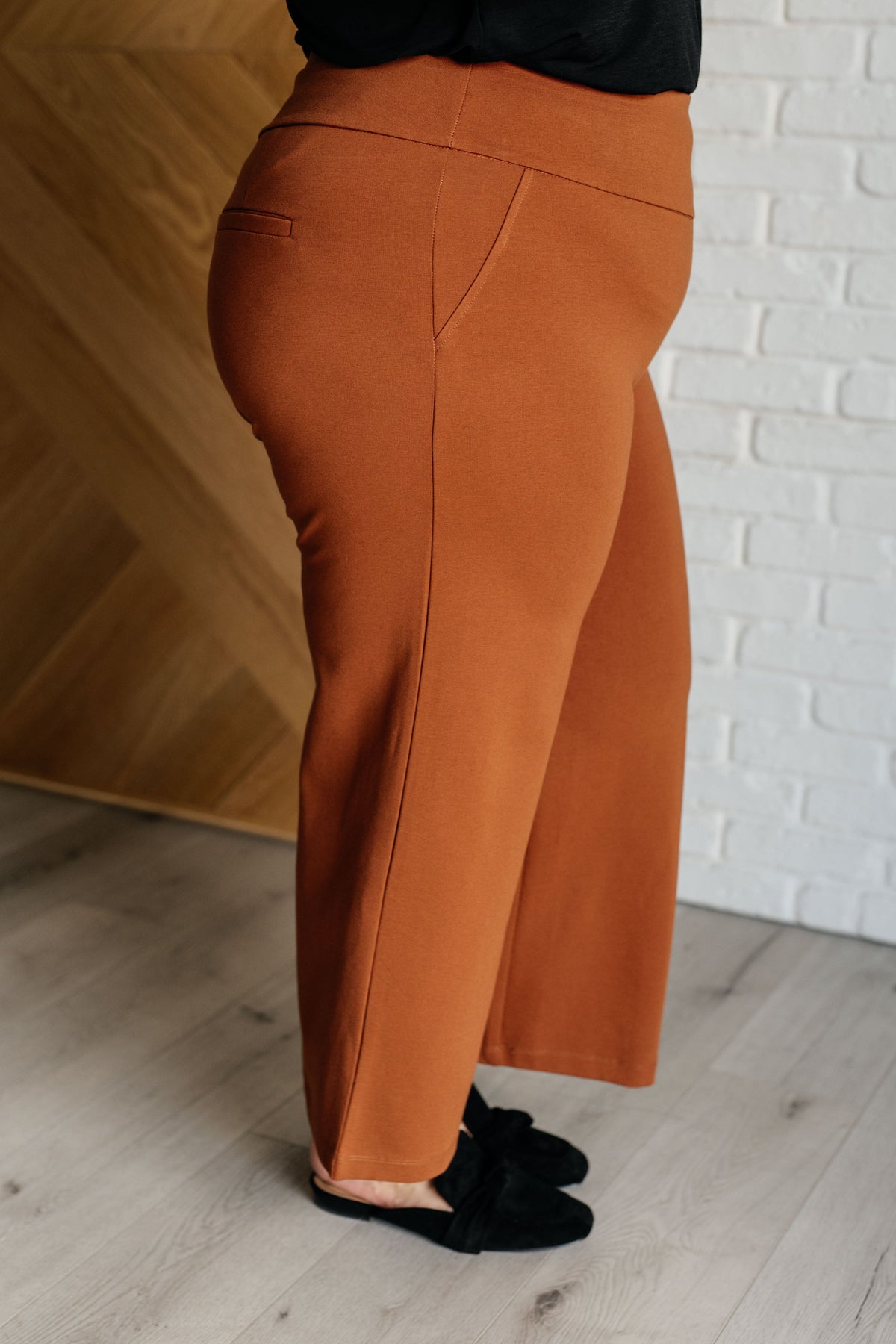 Magic Wide Leg Crop Pants in Rust-Bottoms-Villari Chic, women's online fashion boutique in Severna, Maryland