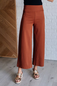 Magic Wide Leg Crop Pants in Rust-Bottoms-Villari Chic, women's online fashion boutique in Severna, Maryland