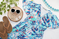 Millie Maxi Dress - Abstract Aqua Breeze-dress-Villari Chic, women's online fashion boutique in Severna, Maryland
