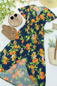 Harley High-Low Dress - Navy Citrus-dress-Villari Chic, women's online fashion boutique in Severna, Maryland