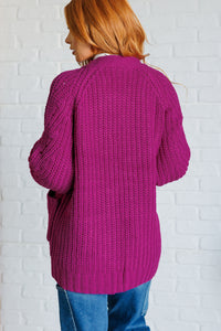 Maybe Monday Cardigan in Berry-Layers-Villari Chic, women's online fashion boutique in Severna, Maryland