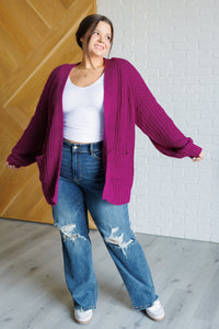 Maybe Monday Cardigan in Berry-Layers-Villari Chic, women's online fashion boutique in Severna, Maryland