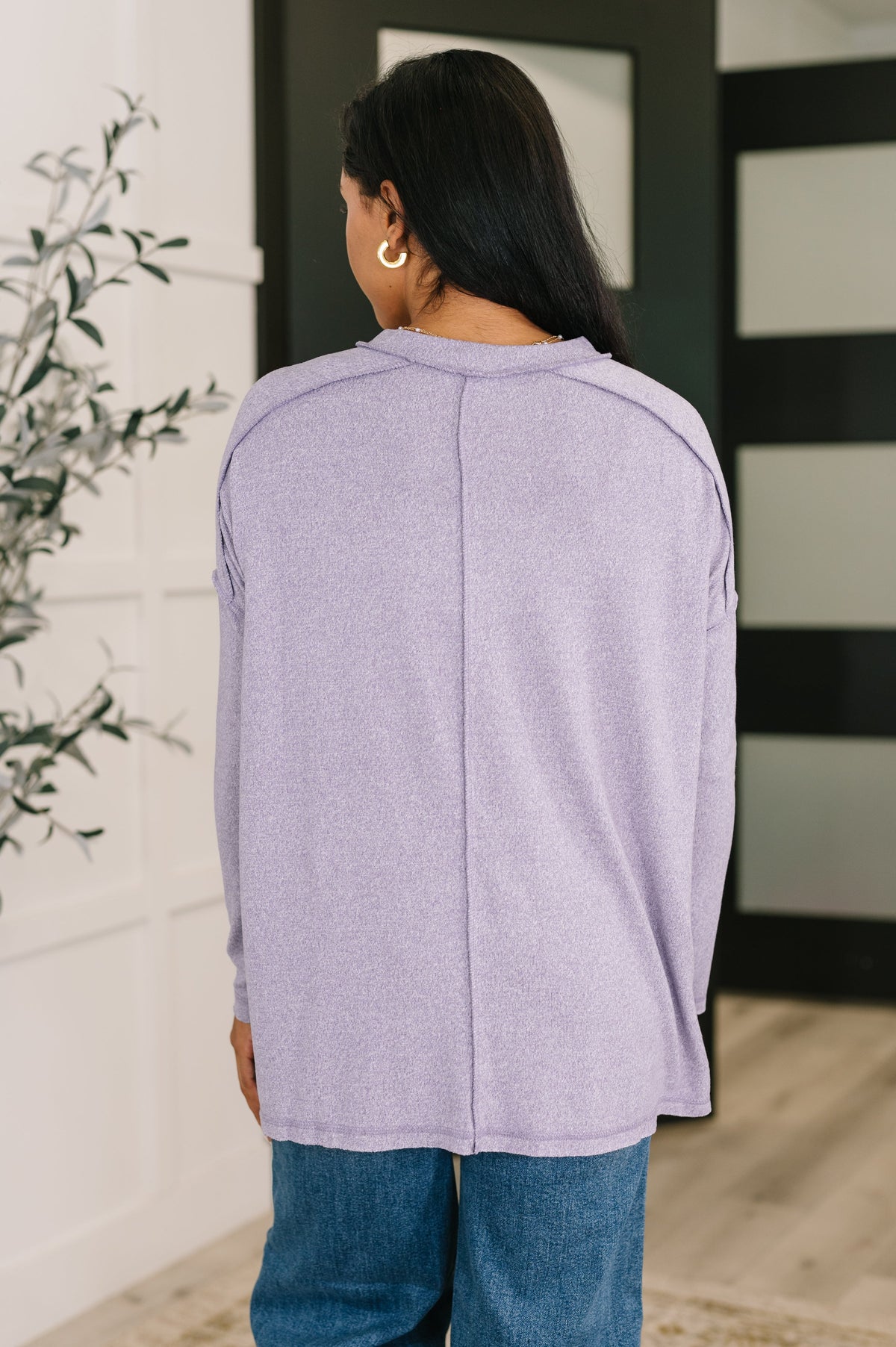 Mellow Mood Heathered Pullover in Lavender-Womens-Villari Chic, women's online fashion boutique in Severna, Maryland