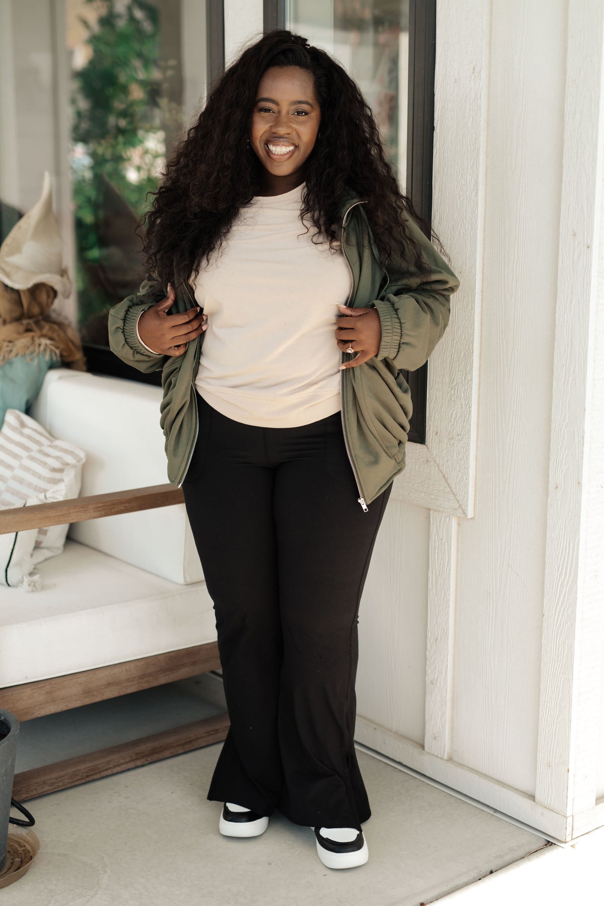 Miss You More Zip Up Sweatshirt-Tops-Villari Chic, women's online fashion boutique in Severna, Maryland