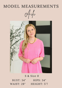 Take It Easy Slouchy Tee in Hot Pink-Womens-Villari Chic, women's online fashion boutique in Severna, Maryland