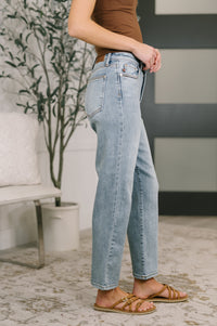 Judy Blue High Waist Ankle Straight Jeans-Womens-Villari Chic, women's online fashion boutique in Severna, Maryland