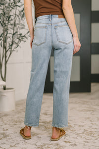 Judy Blue High Waist Ankle Straight Jeans-Womens-Villari Chic, women's online fashion boutique in Severna, Maryland