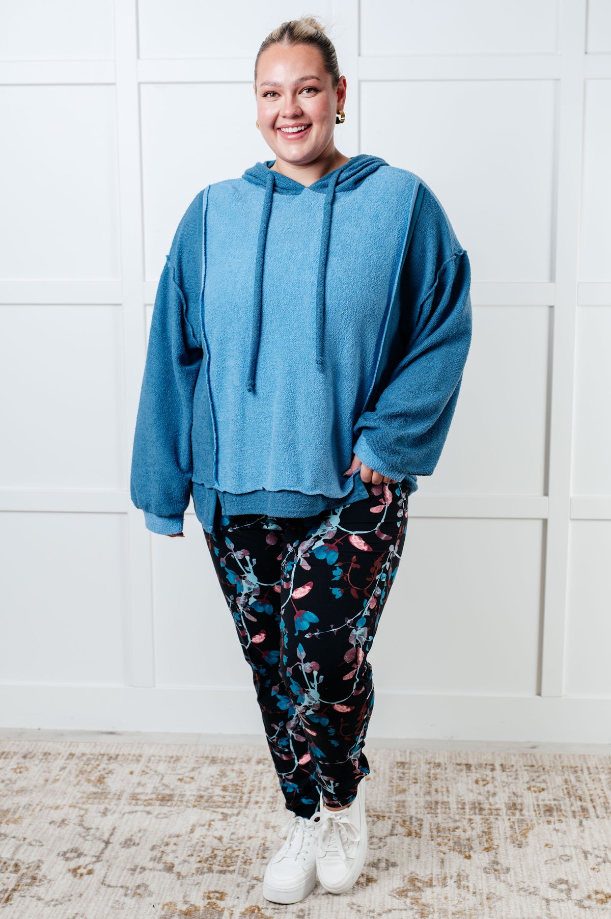 Needs Some Logic Color Block Hoodie-Tops-Villari Chic, women's online fashion boutique in Severna, Maryland