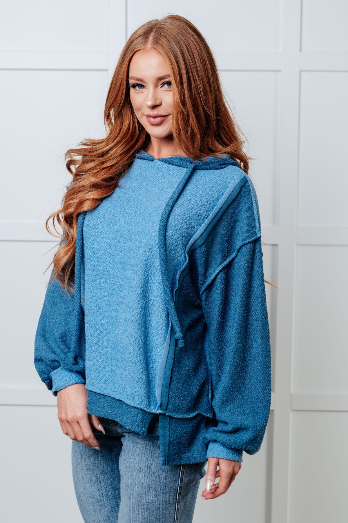 Needs Some Logic Color Block Hoodie-Tops-Villari Chic, women's online fashion boutique in Severna, Maryland
