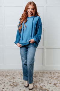 Needs Some Logic Color Block Hoodie-Tops-Villari Chic, women's online fashion boutique in Severna, Maryland