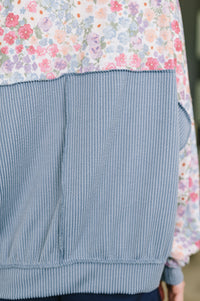 New Opportunities Drop Shoulder Floral Pullover-Womens-Villari Chic, women's online fashion boutique in Severna, Maryland
