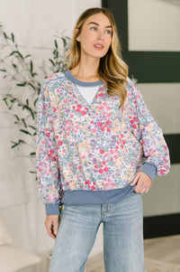 New Opportunities Drop Shoulder Floral Pullover-Womens-Villari Chic, women's online fashion boutique in Severna, Maryland