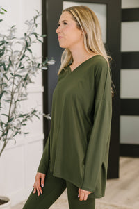 Next to Nothing Top and Bottom Set in Dark Olive-Womens-Villari Chic, women's online fashion boutique in Severna, Maryland