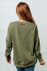 No Plain Jane Oversized Sweatshirt in Green-Tops-Villari Chic, women's online fashion boutique in Severna, Maryland