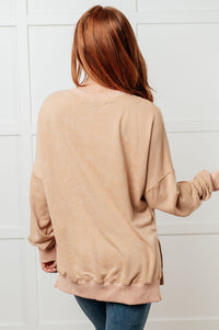 No Plain Jane Oversized Sweatshirt in Khaki-Tops-Villari Chic, women's online fashion boutique in Severna, Maryland