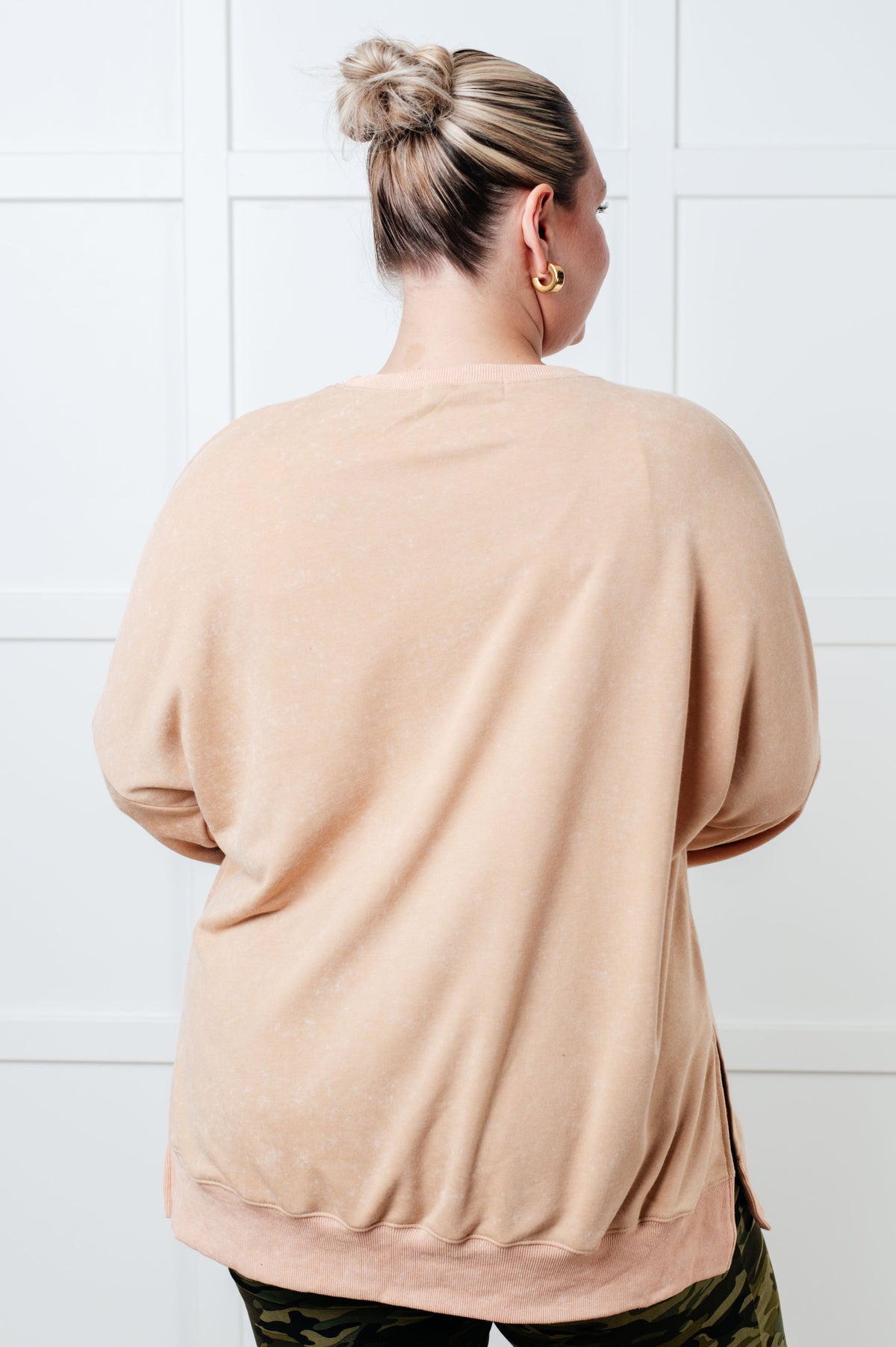 No Plain Jane Oversized Sweatshirt in Khaki-Tops-Villari Chic, women's online fashion boutique in Severna, Maryland