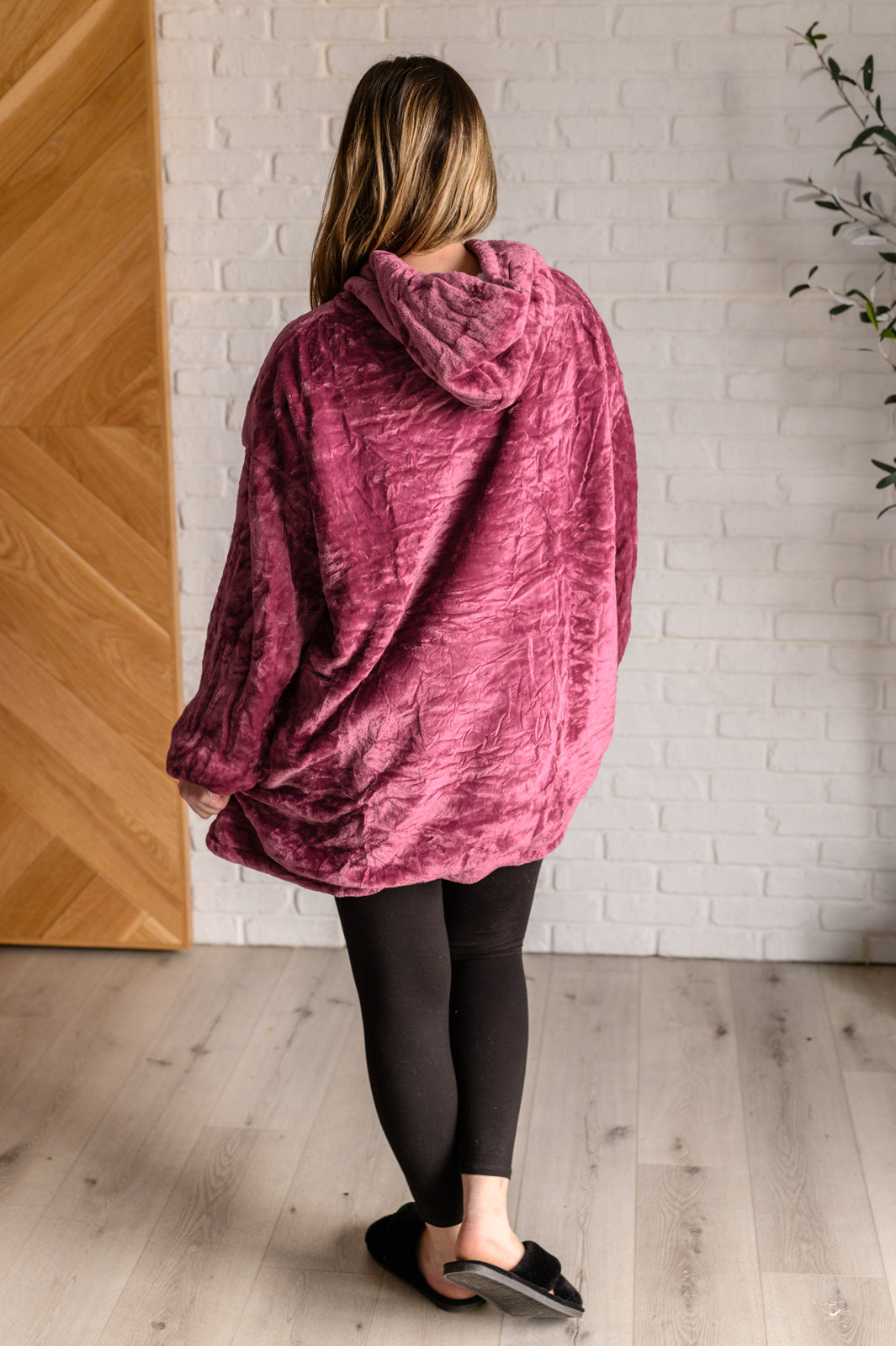 Oversized Velour Blanket Hoodie in Purple-Layers-Villari Chic, women's online fashion boutique in Severna, Maryland