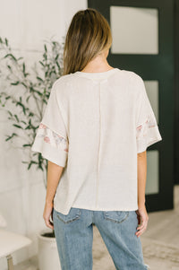 Painting the Roses Color Block Relaxed Top-Womens-Villari Chic, women's online fashion boutique in Severna, Maryland