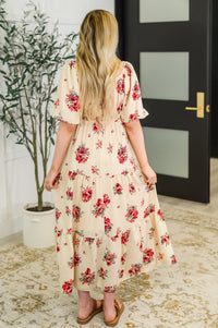 Petals & Postcards Balloon Sleeve Dress-Womens-Villari Chic, women's online fashion boutique in Severna, Maryland