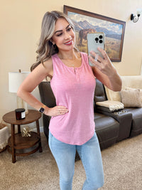 Alison Henley Tank - Rose-tanks-Villari Chic, women's online fashion boutique in Severna, Maryland