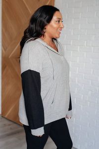 Pull Up Your Sleeves Color Block Hoodie-Tops-Villari Chic, women's online fashion boutique in Severna, Maryland