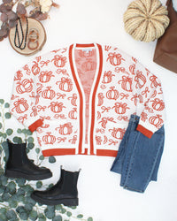 Pumpkins Pocket Cardigan-Cardigan-Villari Chic, women's online fashion boutique in Severna, Maryland
