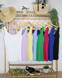 Rachel Ribbed Tank - Lavender-tank-Villari Chic, women's online fashion boutique in Severna, Maryland