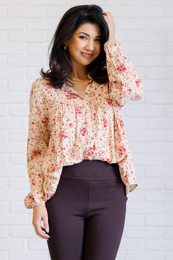 Reap What You Sow Button Down-Blouses-Villari Chic, women's online fashion boutique in Severna, Maryland
