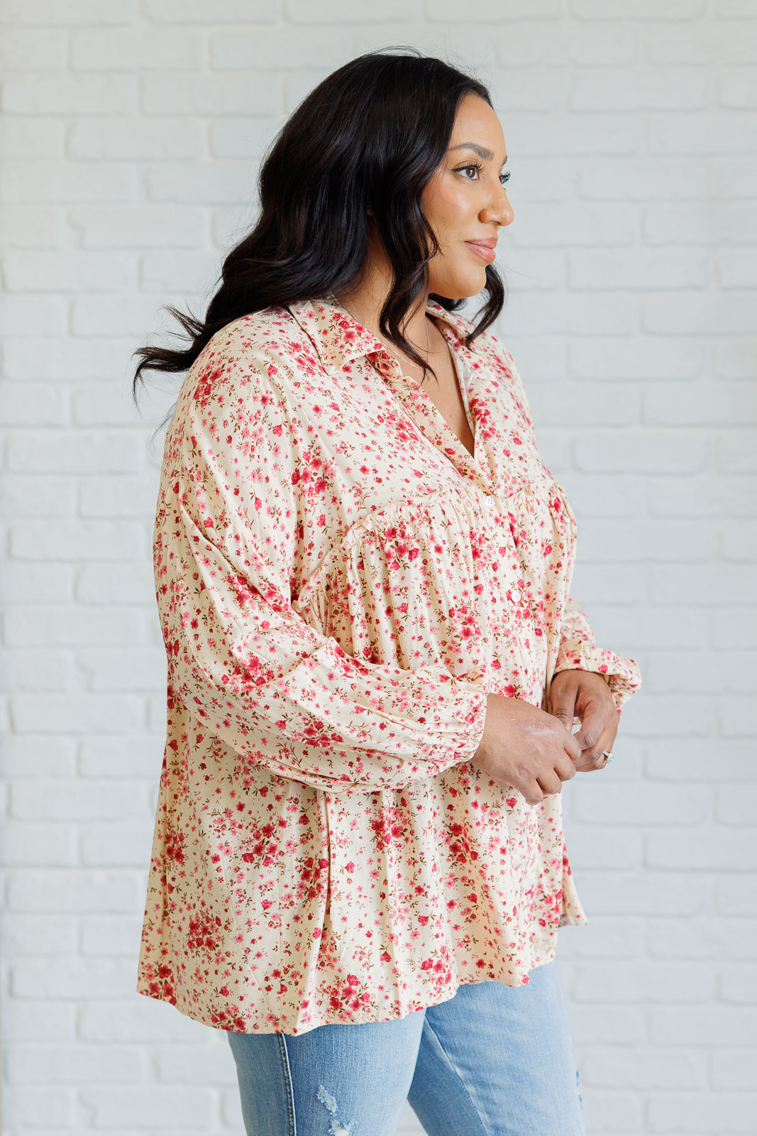 Reap What You Sow Button Down-Blouses-Villari Chic, women's online fashion boutique in Severna, Maryland