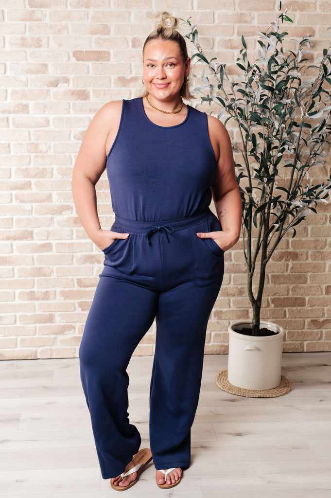 Rest Day Straight Leg Jumpsuit-Jumpsuits & Rompers-Villari Chic, women's online fashion boutique in Severna, Maryland