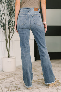 Judy Blue High Waist Bootcut with Fray Hem-Womens-Villari Chic, women's online fashion boutique in Severna, Maryland