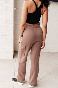 Run, Don't Walk Cargo Sweatpants in Smokey Brown-Athleisure-Villari Chic, women's online fashion boutique in Severna, Maryland