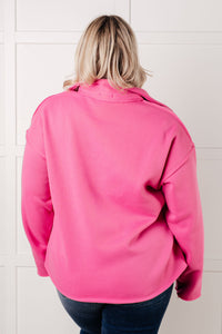 Same Ol' Situation Collared Pullover in Hot Pink-Tops-Villari Chic, women's online fashion boutique in Severna, Maryland